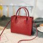 Faux Leather Shoulder Bag Handbag Women Fashion Crossbody Bag with Top Handles A