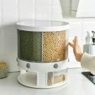 Food Storage Box Rotatable Multi-functional Dividing Rice Bucket Household