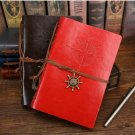 Retro Vintage Diary Spiral Pirate Anchors Leather Stationery Gift Travel Journal