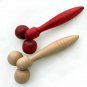 BYEPAIN Wooden Eye Face Roller Health Care Massager Primary Wood Color Relaxing