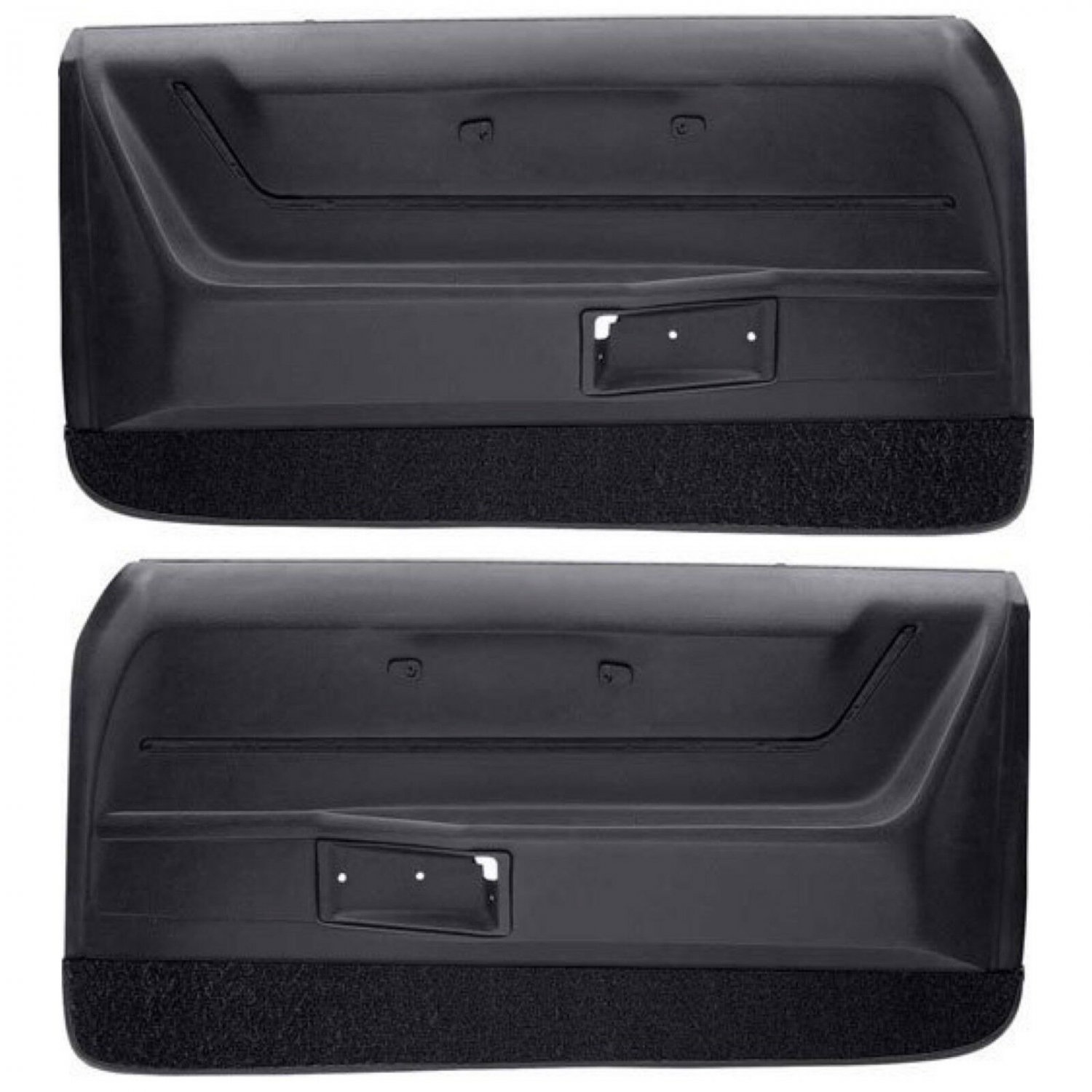 OER K62801 1968-1969 Chevrolet Camaro Deluxe Door Panel Set Black