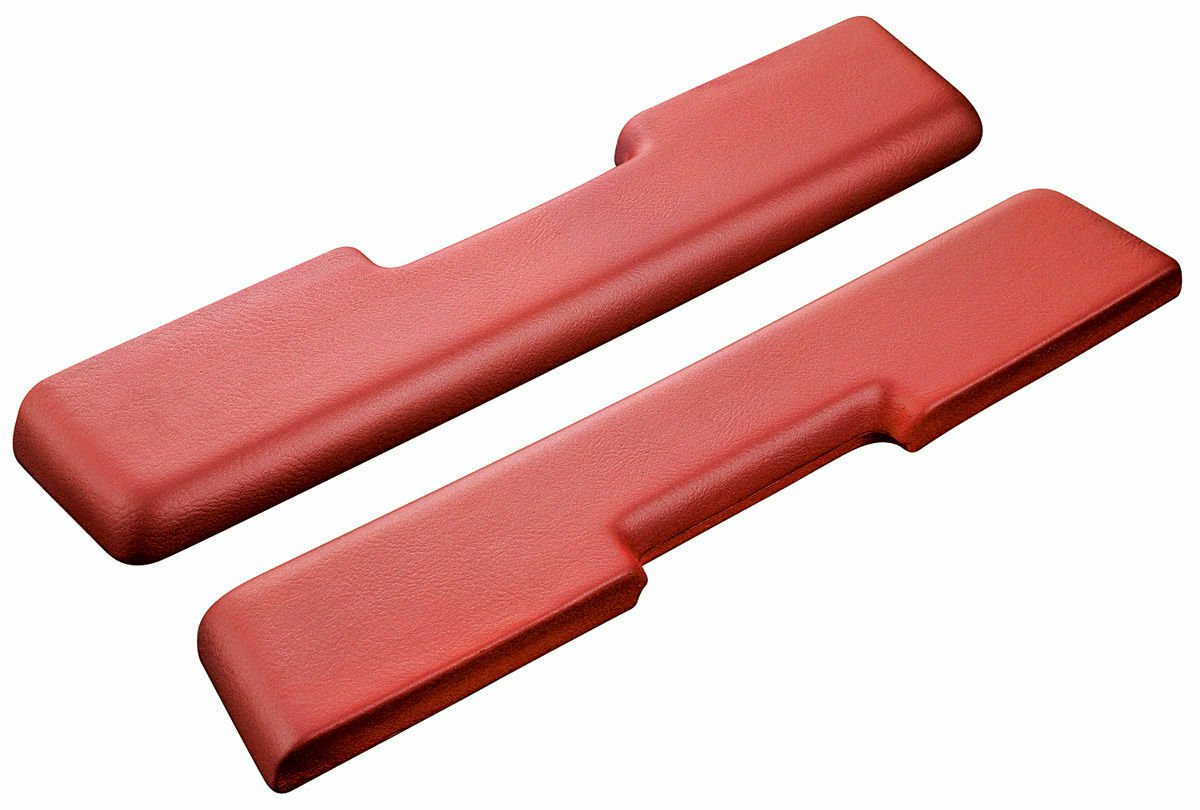 RestoParts Red Front Armrest Pad Set 1965 1966 Bonneville Grand Prix 