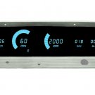 Intellitronix Teal LED Digital Bargraph Gauge Cluster Panel 1964-66 Chevy Truck