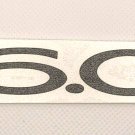 Flat Black "6.0L"" Trunk Decklid Overlay Emblem For 2004-2006 Pontiac GTO Models