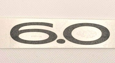 Flat Black "6.0L"" Trunk Decklid Overlay Emblem For 2004-2006 Pontiac GTO Models