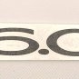 Flat Black "6.0L"" Trunk Decklid Overlay Emblem For 2004-2006 Pontiac GTO Models