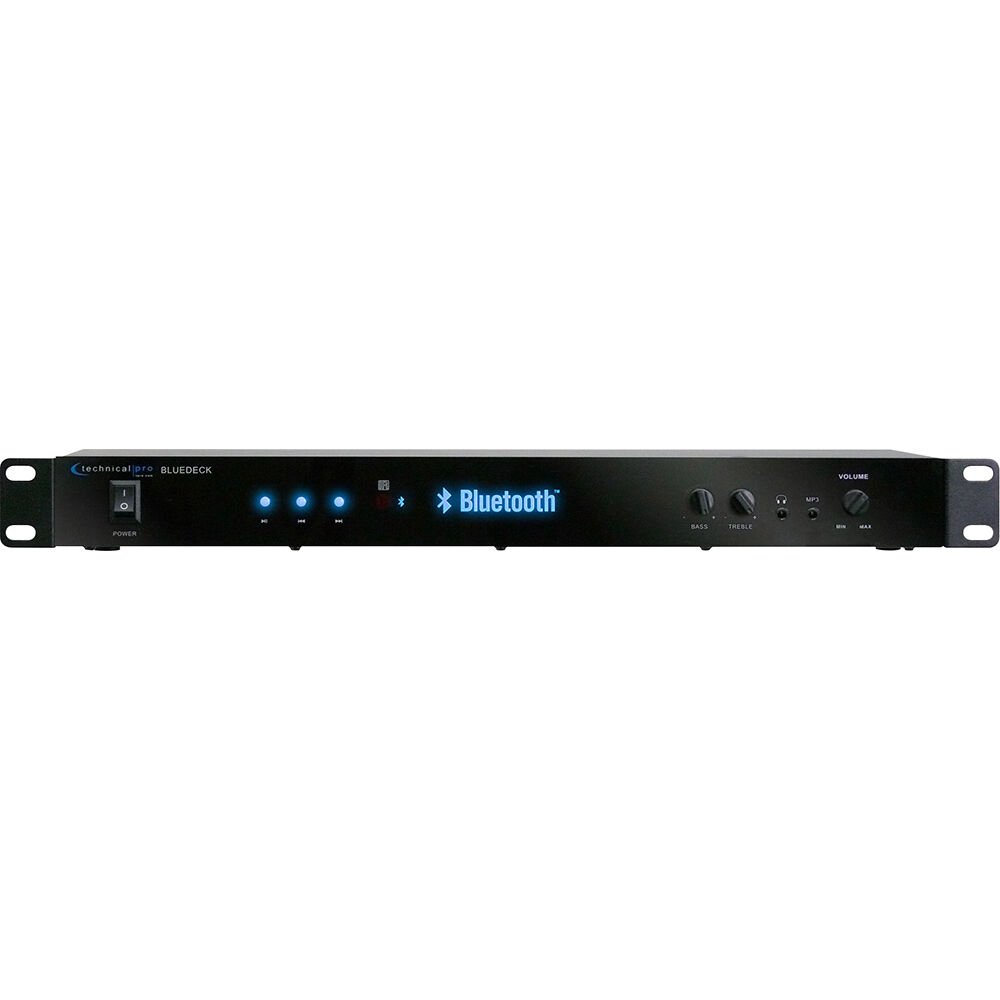 Technical Pro Rack Mountable DJ Bluetooth Audio Receiver | BLUEDECK2