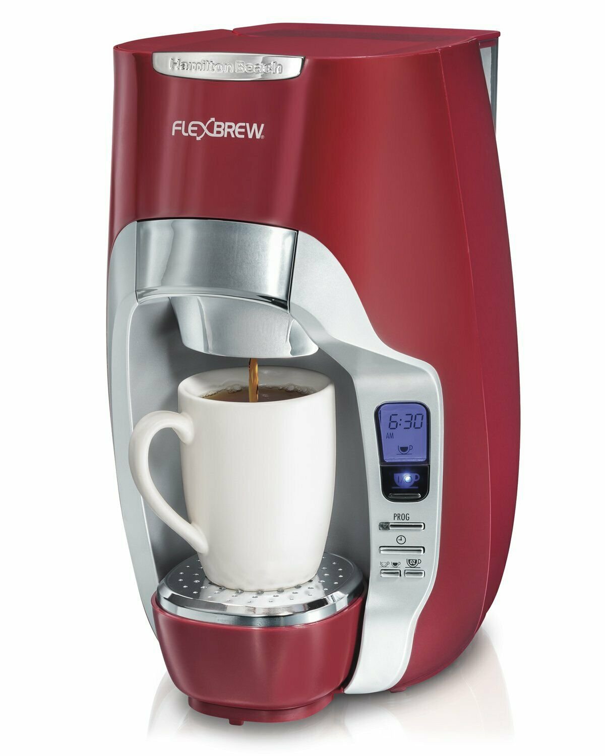 Hamilton Beach 49994 FlexBrew Programmable Single-Serve Coffee Maker - Red