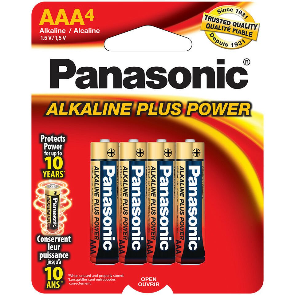 Panasonic AAA 1.5V General Purpose Alkaline Battery - 4 Pack