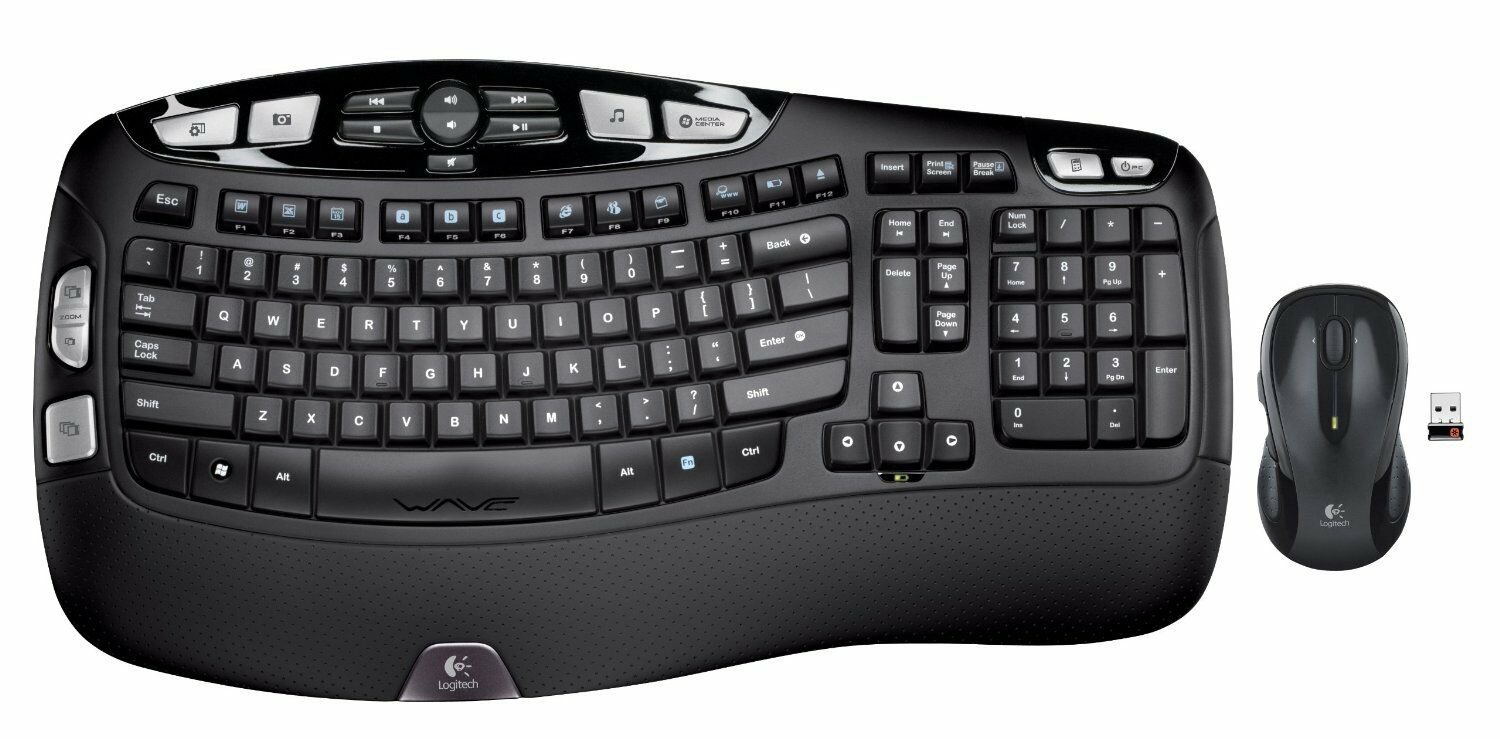 Logitech MK550 Ergonomic Wireless Keyboard & Mouse Combo
