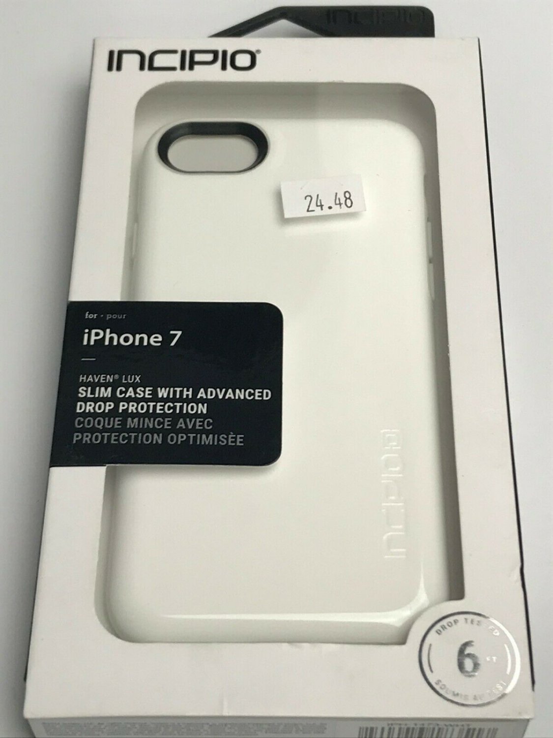 Incipio iphone 8 / 7 case Haven Lux with Padded Interior -White #IPH1473WHT
