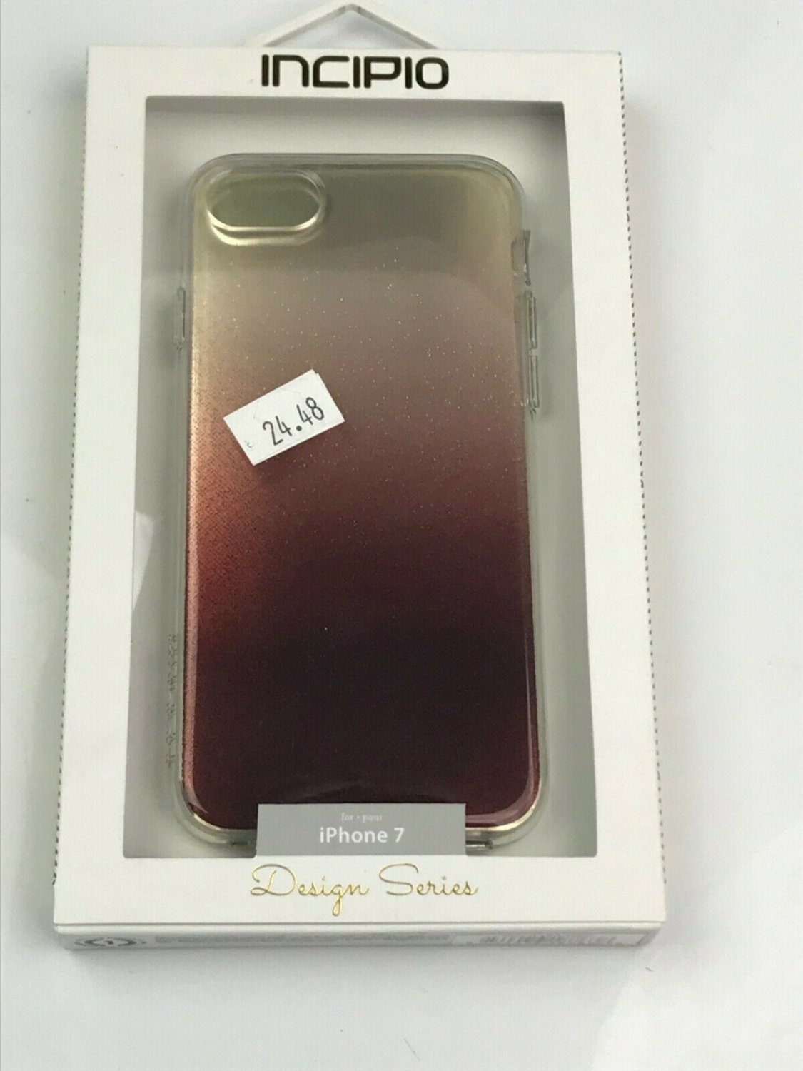 Incipio Design Series Glam Case Apple iPhone 7/ 8 Cranberry Sparkler #IPH1483CSP