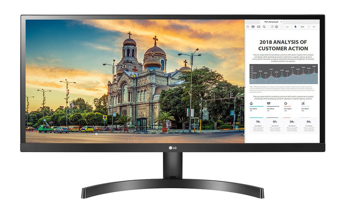 LG 29" 21:9 Ultra Wide Screen FreeSync Full HD IPS Monitor - 29WK500
