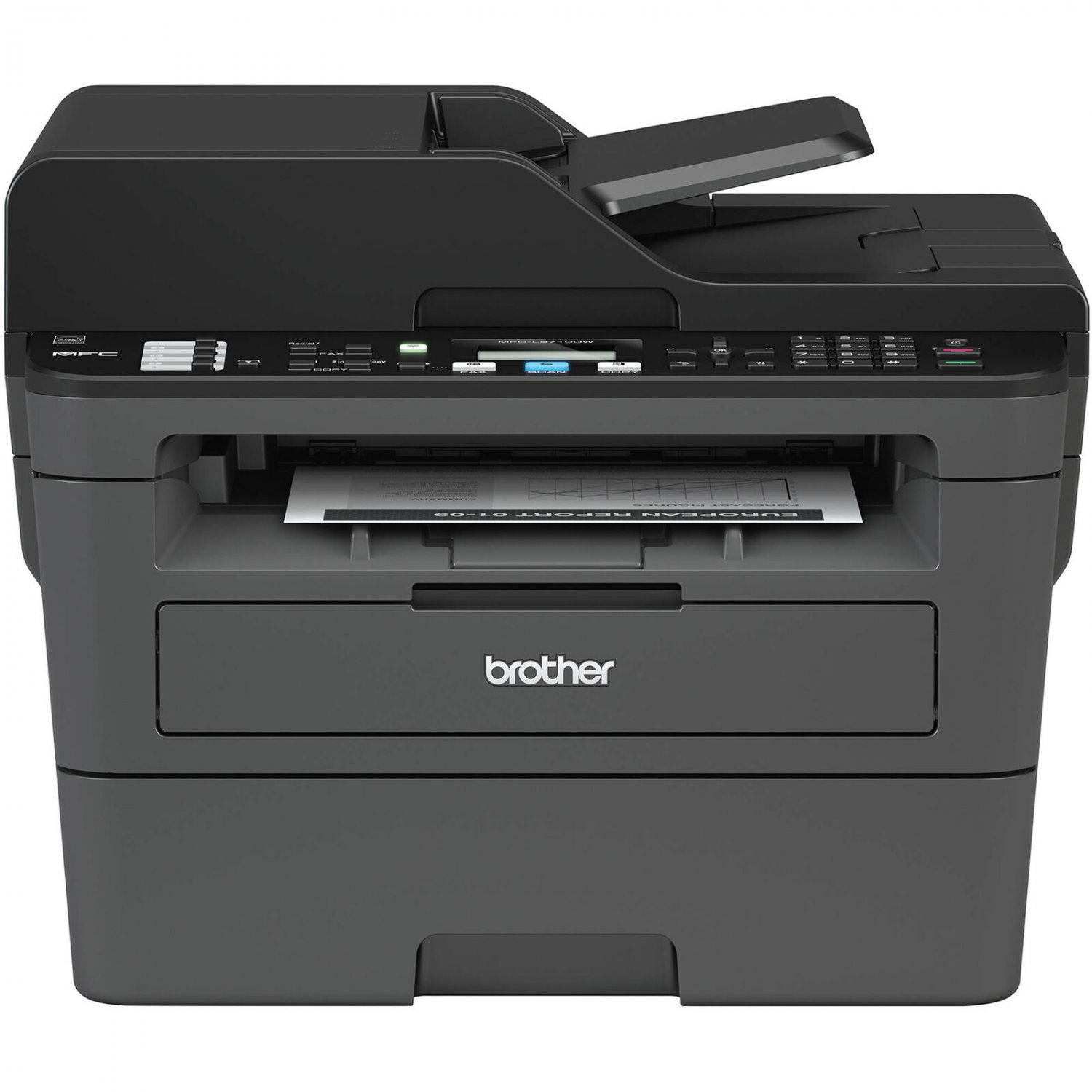 Brother MFC-L2710DW All-In-One Monochrome Laser Printer Scanner Copier Fax