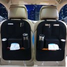 Car Seat Back Bag Organizer Storage iPad Phone Holder Multi-Pocket Hanging Black