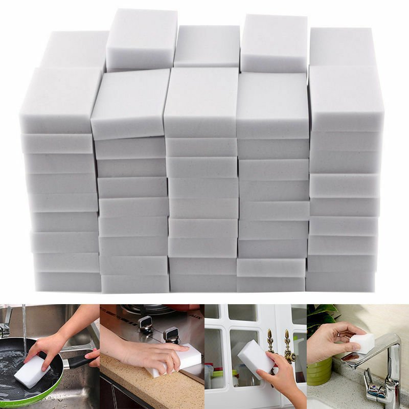 50/100PCS Cleaning Magic Sponge Eraser Melamine Cleaner Multi-functional Foam