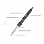 80W 220V Electric Soldering Iron Welding Tool Hand Solder Wire Tweezers EU Plug