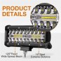 1PC 7" 400W LED Work Light Bar Flood Spot Beam Offroad 4WD SUV Driving Fog Lamp