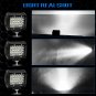 1PC 200W 4" LED Combo Work Light Bar Spotlight Off-road Driving Fog Lamp Truck