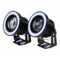 2pcs 3.5" COB LED Fog Light Projector Car White Angel Eye Halo Ring DRL Lamp new