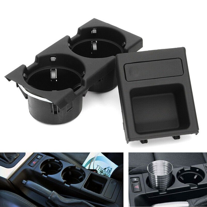 Front Center Console Storing Box Drink Coffee Cup Holder Coin For BMW E46 99-06