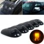 5x 12LED Smoked Cab Roof Top Marker Running Clearance Warm Light For Dodge Ram