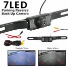 Car Rear View Backup Camera Parking Reverse Back Up Camera Waterproof CMOS 7LED