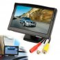 5" TFT LCD Car Rear View Backup Monitor+Wireless Parking Night Vision Camera Kit