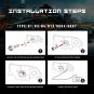 H4 9003 200W 20000LM LED Conversion Headlight KIT Hi/Low Beam 6000K White Canbus