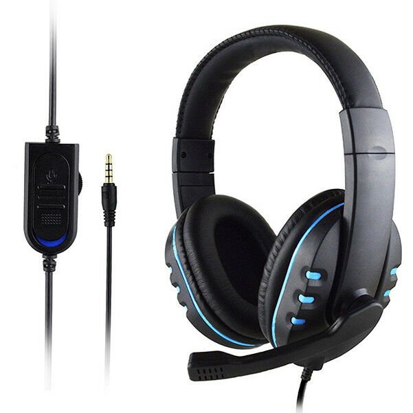 Gaming Headset Mic Stereo Surround Headphone 3.5mm Wired For PS4 Xbox PC Xboxone