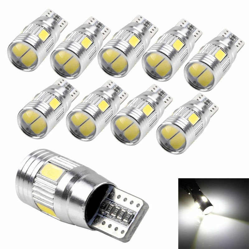 10x Error Free T10 501 194 W5W 5630 SMD LED Car HID Canbus Wedge Light Bulb Lamp