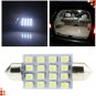 14Pcs Car White LED Lights Kit for Stock Interior & Dome & License Plate Lamps Y