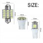 13x White LED Package Interior For Dome Map License Lights T10 & 31mm Bulb Lamp
