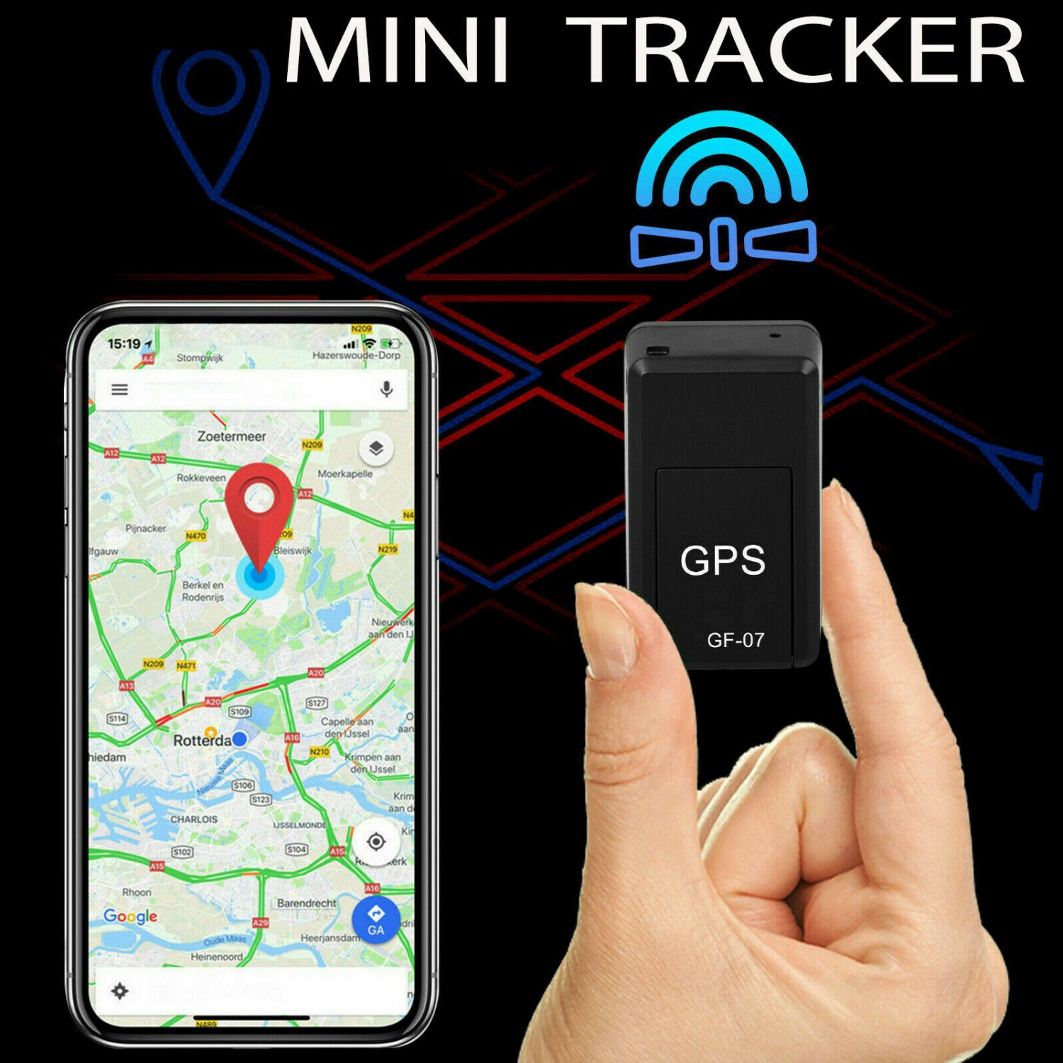 Magnetic GF07 Mini GPS Real Time Car Locator Tracker GSM/GPRS Tracking Device US