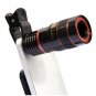 HD 12x Optical Zoom Clip on Camera Lens Phone Telescope For Universal Cell Phone
