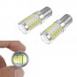 2x BA15S P21W 1156 LED Car Backup Reverse Light White Bulb 33-SMD 5630 5730 CHY