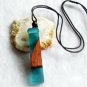 New 2017 Handmade Resin Wood Pendant Necklace Wooden Jewelry For Men Women Y