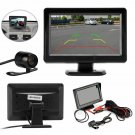 4.3" TFT LCD Car Rear View Monitor+ Backup Reverse Parking Camera Waterproof