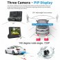 4'' HD 1080P 3 Lens Car DVR Dash Cam Vehicle Video Recorder Rearview Camera 170&Acirc;&deg;