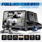 4" HD 1080P Dual Lens Rearview Car DVR Camera Video Recorder Dash Cam G-Sensor