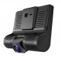 4" HD 1080P Dual Lens Rearview Car DVR Camera Video Recorder Dash Cam G-Sensor