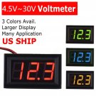 1x Digital LED Display Voltmeter Voltage Gauge Panel Meter For Car Motorcycle