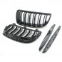 Gloss Black Front Kidney Double Rims Grille Fit For Bmw E90 E91 4-Door 05-08 CHY