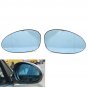 2x Door Mirror Glass Heated Blue Wide angle Tinted for BMW 1/3 Series E90 05-08
