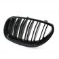 2pcs Front Kidney Grille Grill For BMW E60 E61 5 Series 03-10 Black Dual Slat CY