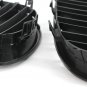 2pcs Front Kidney Grille Grill For BMW E60 E61 5 Series 03-10 Black Dual Slat CY