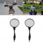 Folding Rear Mirror Round Motorcycle Universal 8mm 10mm Thread Mirror For Honda
