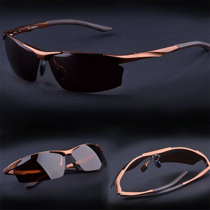 Aluminum HD Lens Polarized Men Sunglasses Sport Eyewear Driving Driver Glasses Y