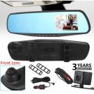 1080P Car DVR Rearview Dual Dash Cam Camera Vehicle Front Rear HD Video Recorder