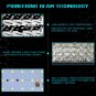 7INCH 360W LED LIGHT BAR SPOT FLOOD COMBO BEAM TRI ROW SUV DRIVING STRIP LIGHT